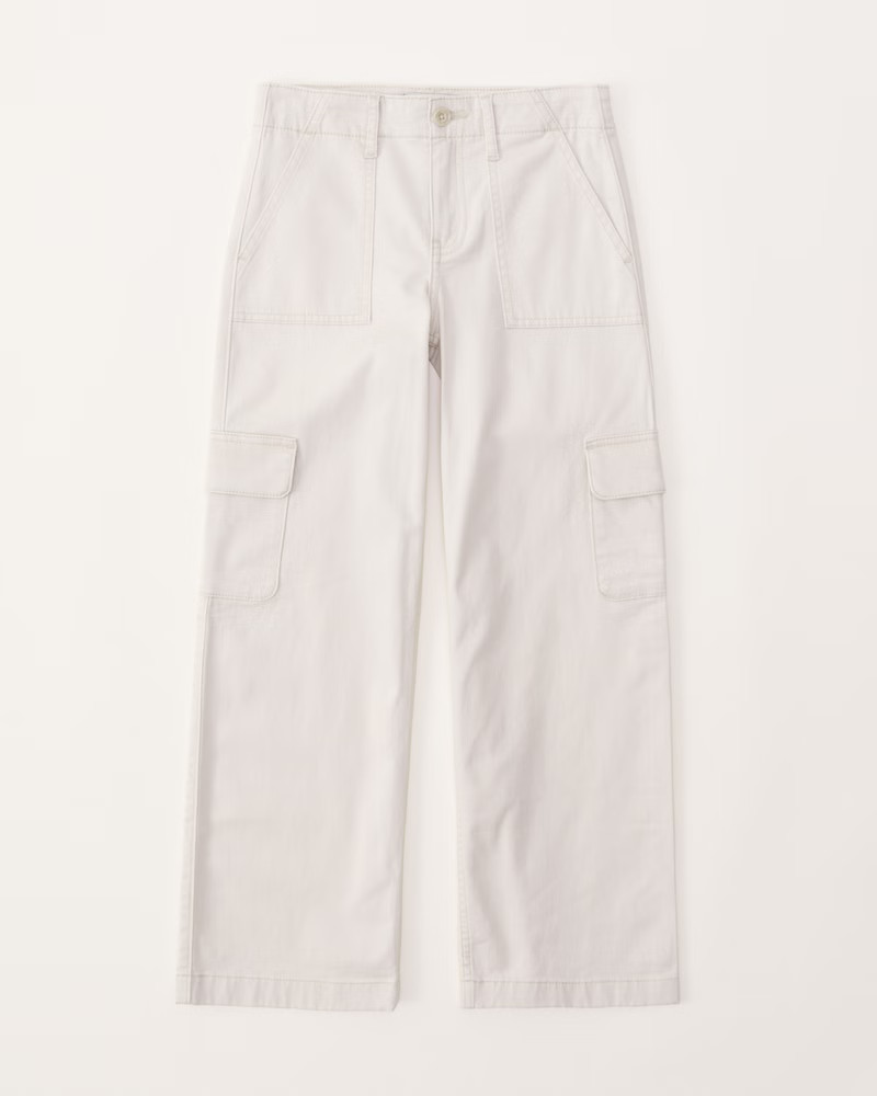 wide leg cargo pants | Abercrombie & Fitch (US)