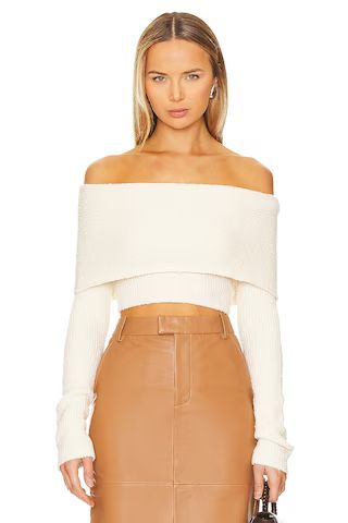 Camila Coelho Elan Off Shoulder Top in Ivory from Revolve.com | Revolve Clothing (Global)