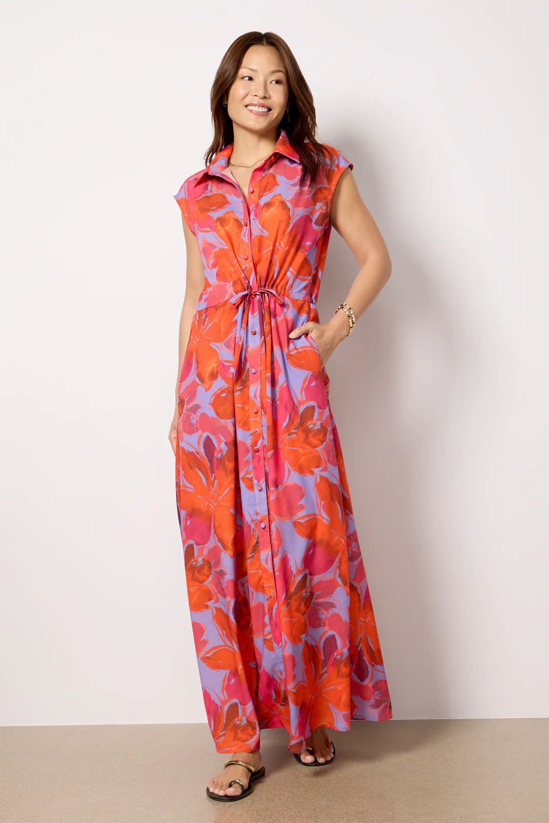 Layton Maxi Shirt Dress | Evereve