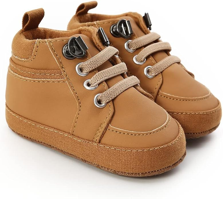 BENHERO Baby Girls Boys Canvas Shoes Toddler Infant First Walker Soft Sole High-Top Ankle Sneaker... | Amazon (US)