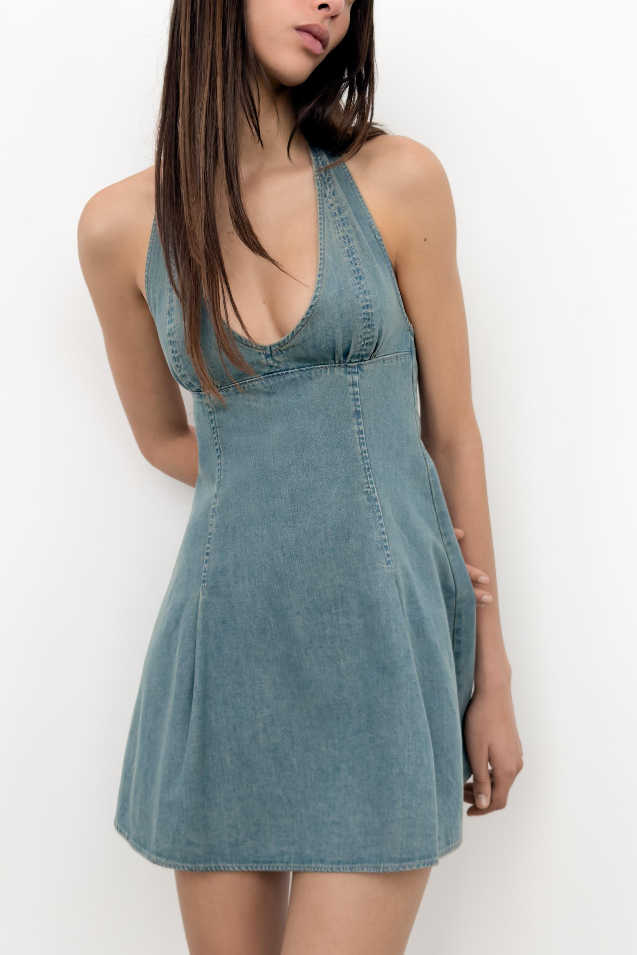 MINI HALTER DRESS | Zara US
