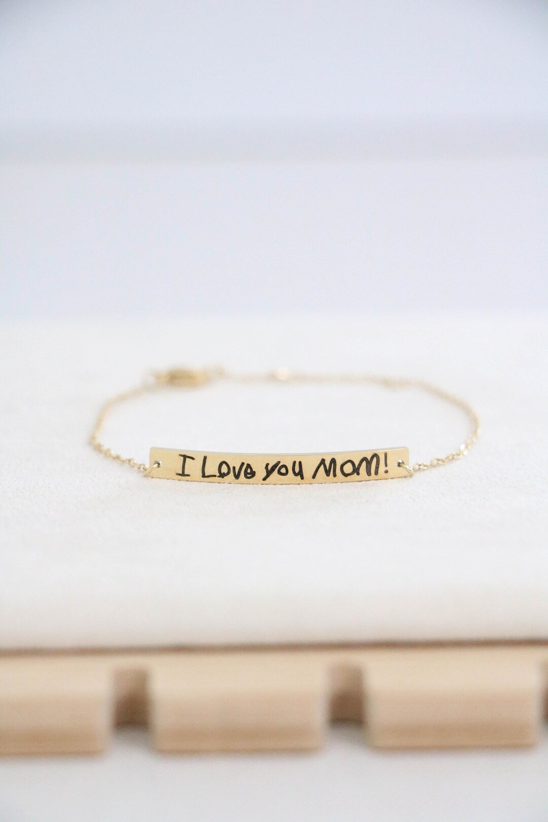 Handwriting Bracelet - Mothers Day Gift Personalized - Stacking Bracelet - Actual Handwriting Jew... | Etsy (US)