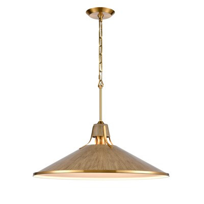 Westmore by ELK Lighting Saginaw Brown Modern/Contemporary Cone Medium Hanging Pendant Light | Lowe's