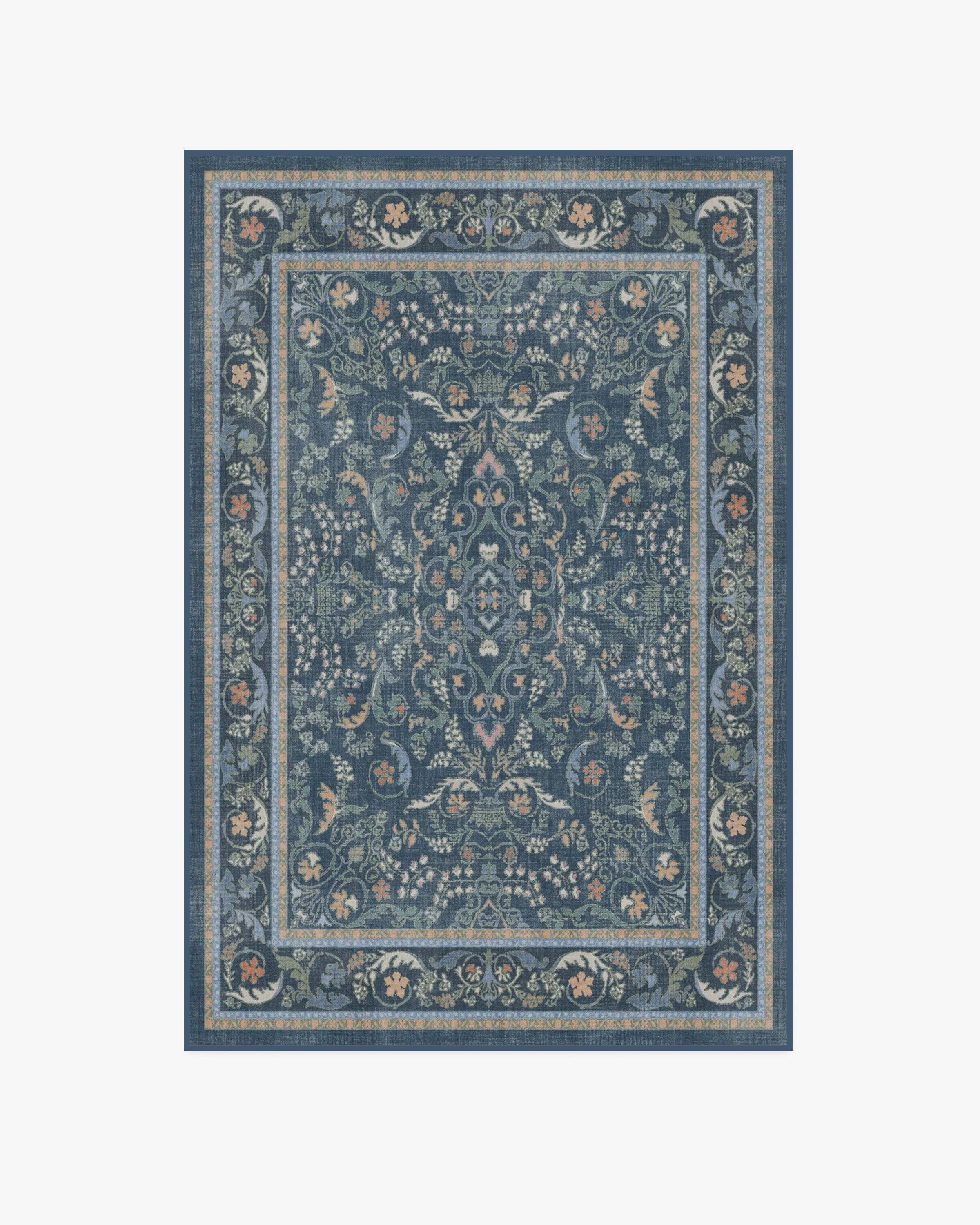 Bridgerton Fit For A Queen Blue Multicolor Rug | Ruggable | Ruggable