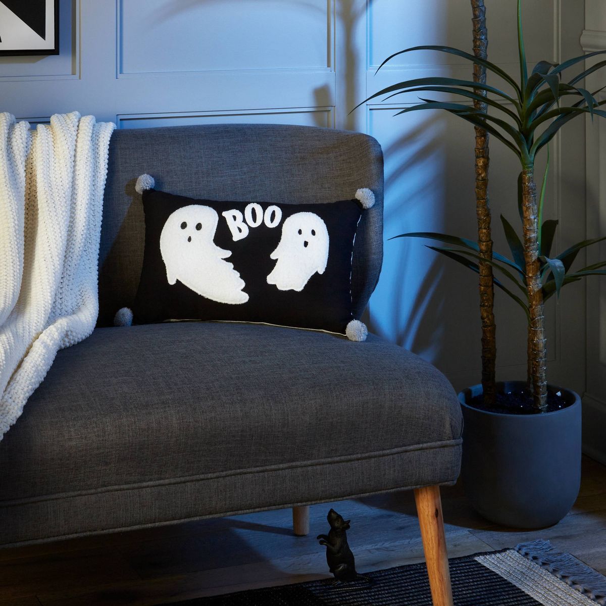 Falloween Ghosts Halloween Lumbar Decorative Pillow - Hyde & EEK! Boutique™ | Target