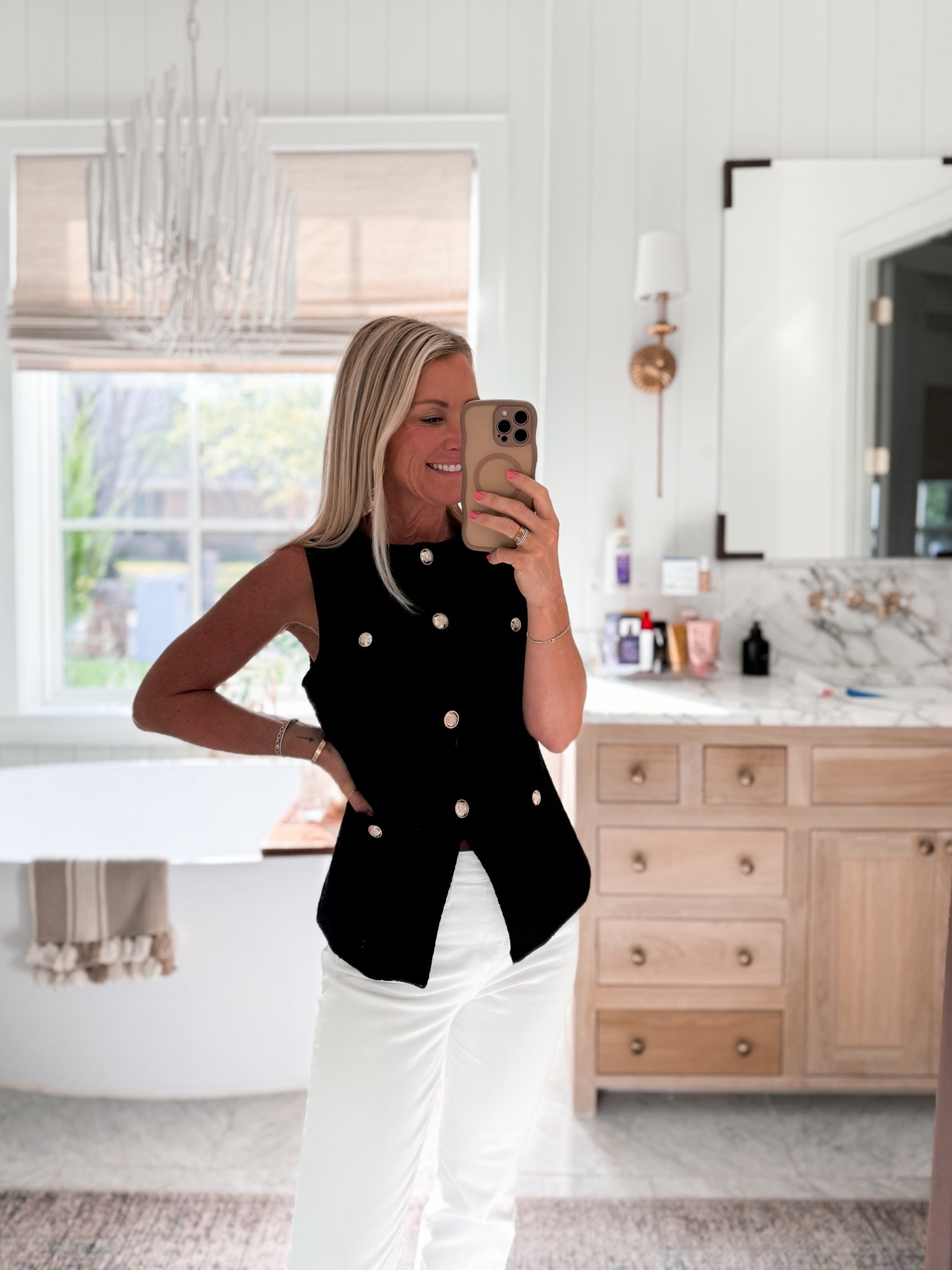 Classic tweed vest, amazing closet staple  

#LTKSaleAlert #LTKOver40 #LTKFindsUnder50