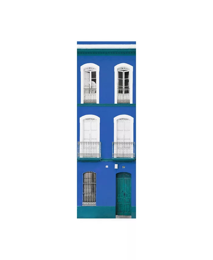 Philippe Hugonnard Made in Spain 2 Blue Facade of Traditional Spanish Building Canvas Art - 36.5"... | Macy's