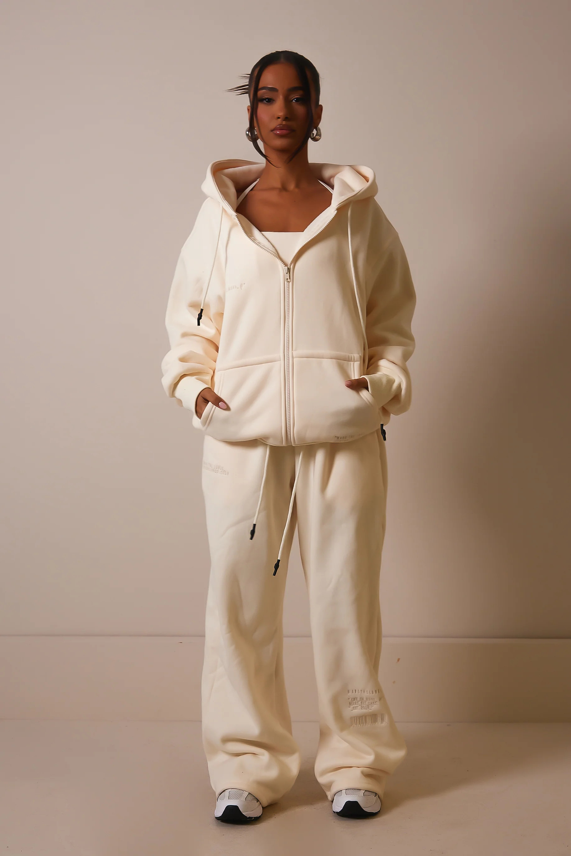 Life on Mars Zip Jacket - Cream | Mars The Label