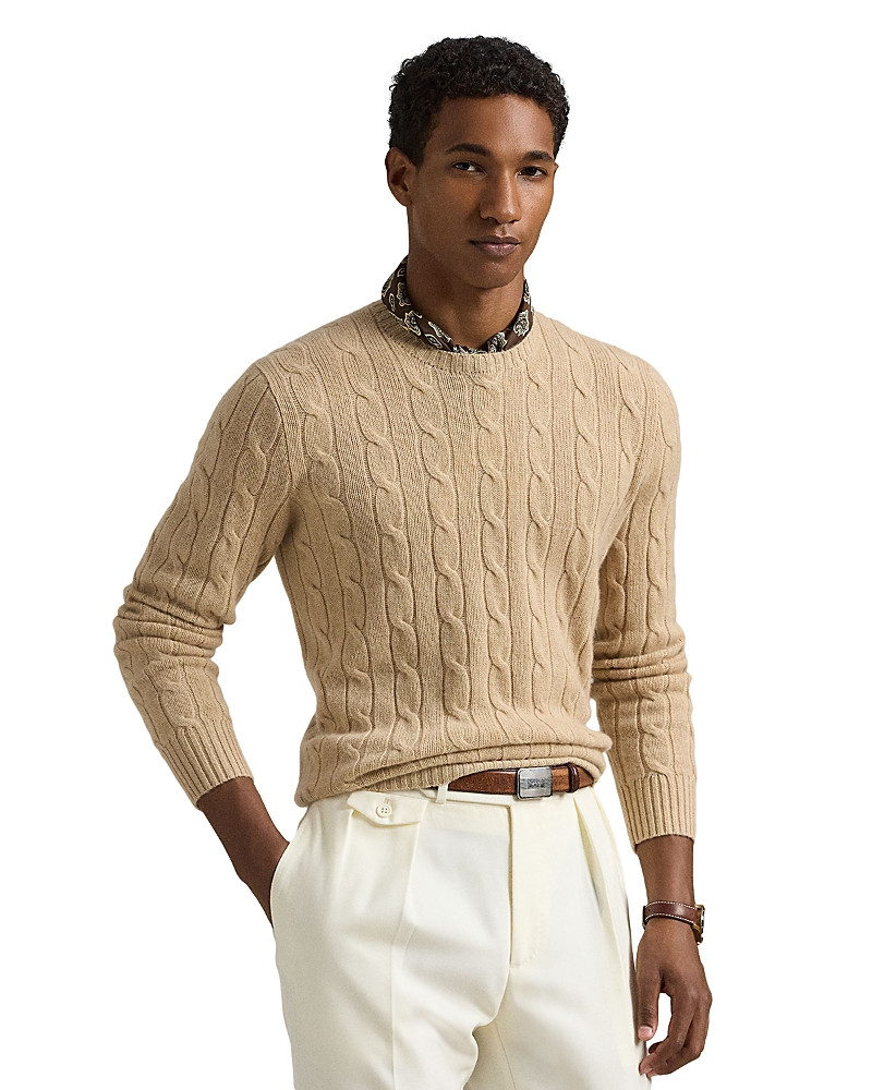 Polo Ralph Lauren The Iconic Cable Knit Cashmere Sweater | Bloomingdale's (US)