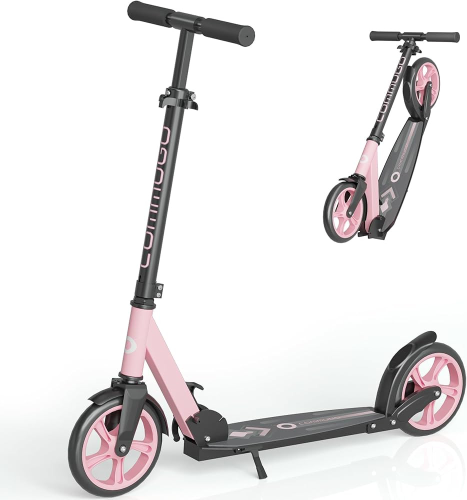 Kick Scooter for Kids 5-12, Teens, Foldable Lightweight Adult Scooter with 8 Inch Wheels, Max Loa... | Amazon (US)