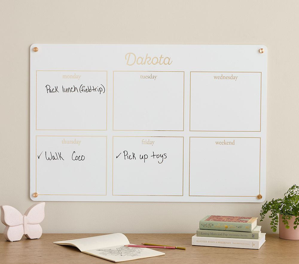 Personalized Dry Erase Weekly Chore Chart | Pottery Barn Kids