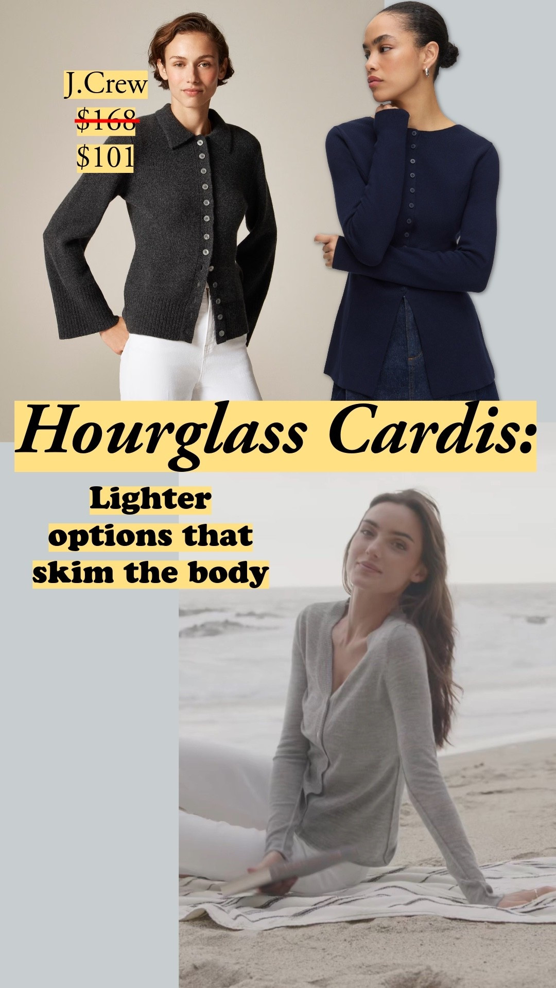 Want more of a body skimming fit? Go for a lighter knit, from wool/cotton at Aligne to baby alpaca at Goldie to wool at J.Crew 🧶 hourglass cardigan | fall sweaters | Khaite style | affordable luxury | fall capsule style

#LTKSeasonal #LTKStyleTip #LTKWorkwear