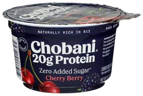 Chobani® 20g Protein Lowfat Greek Yogurt Cherry Berry 6.7oz | Amazon (US)