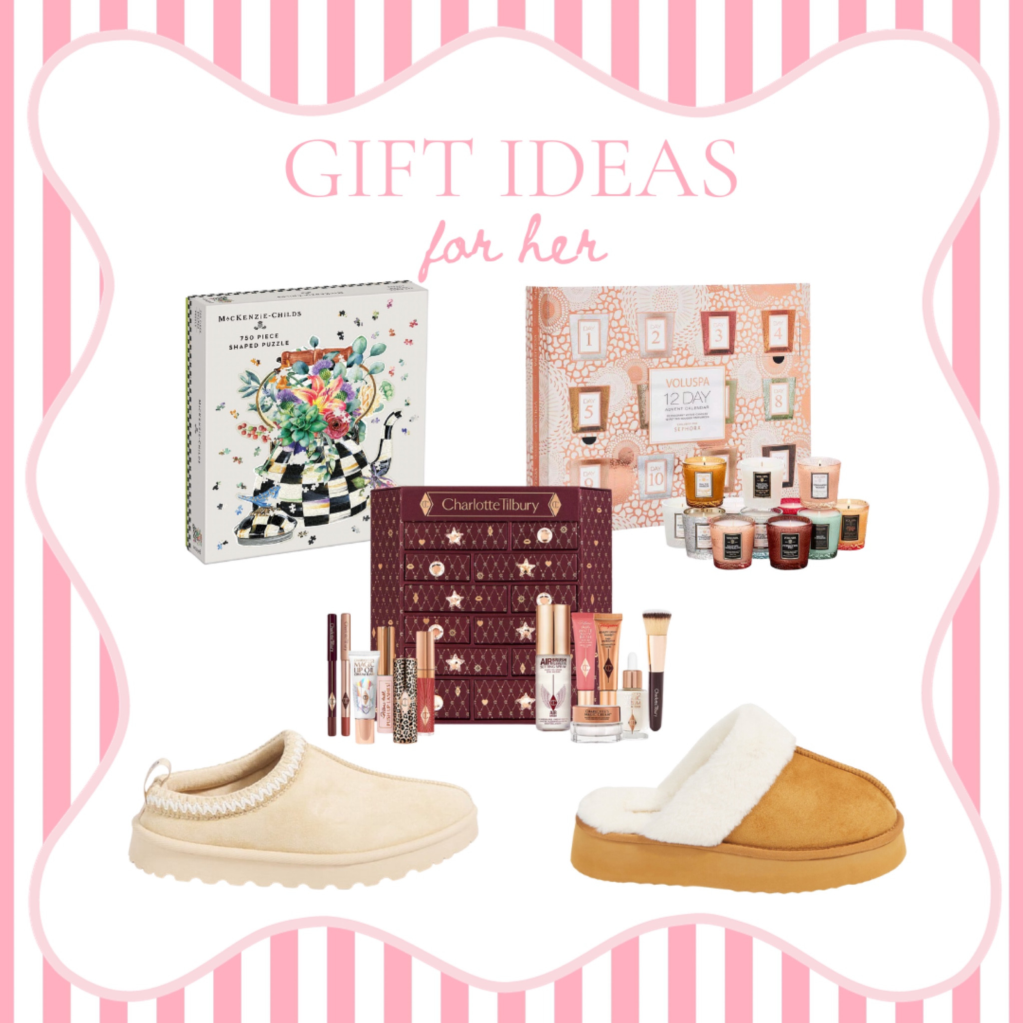 Christmas gift ideas for her! 🎁💖

Christmas, Christmas gift, gift ideas, gift ideas for her, advent calendar, beauty gift, slippers, cozy gifts 

#LTKstyletip #LTKsalealert #LTKhome