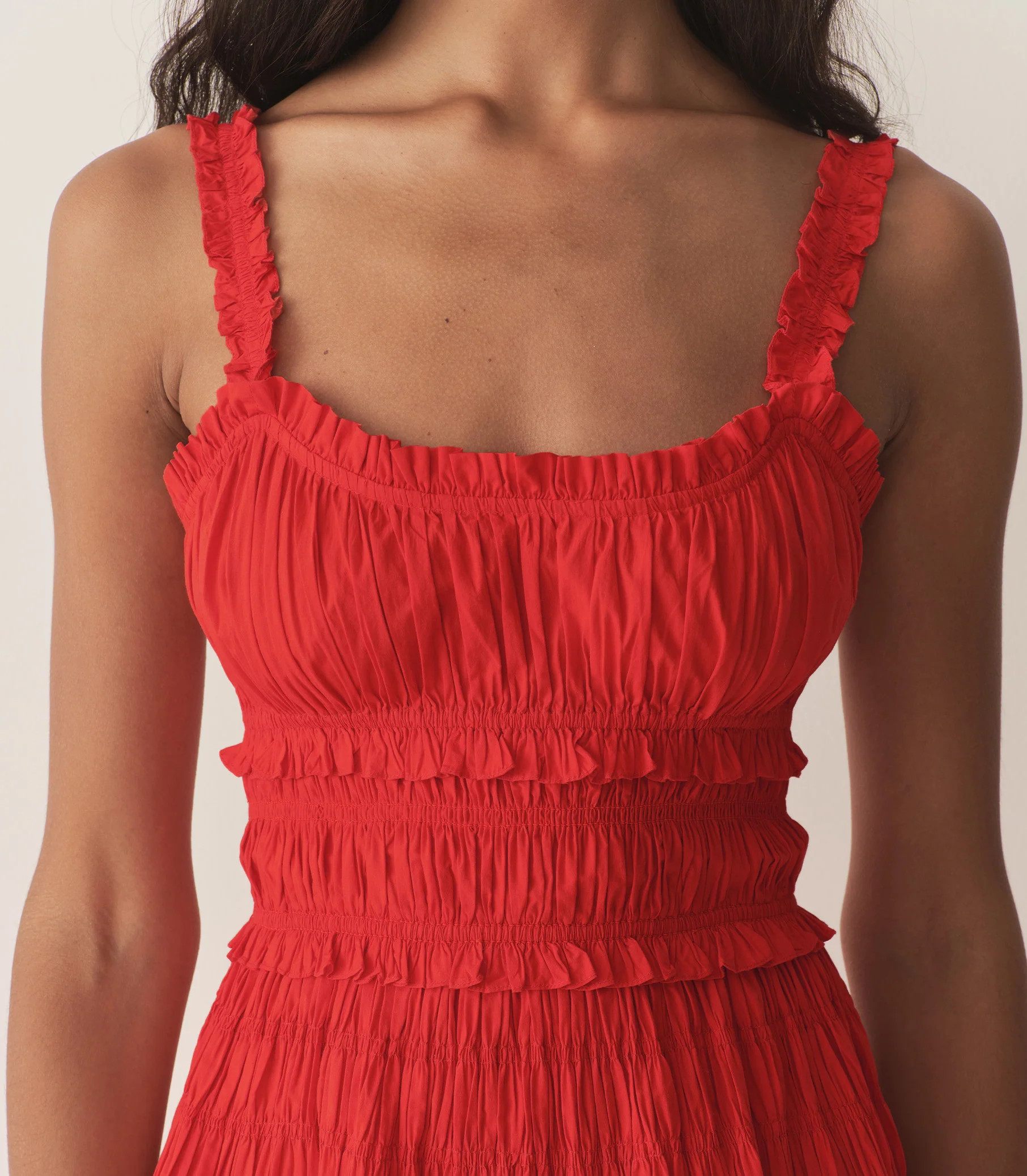 Marianne Dress - Carmine | DÔEN | DOEN