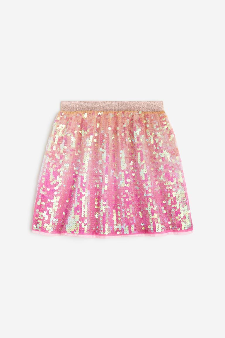 Sequined Skirt - Bright pink - Kids | H&M US | H&M (US + CA)