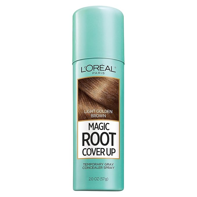 L'Oreal Paris Magic Root Cover Up Gray Concealer Spray Light Golden Brown 2 oz.(Packaging May Var... | Amazon (US)