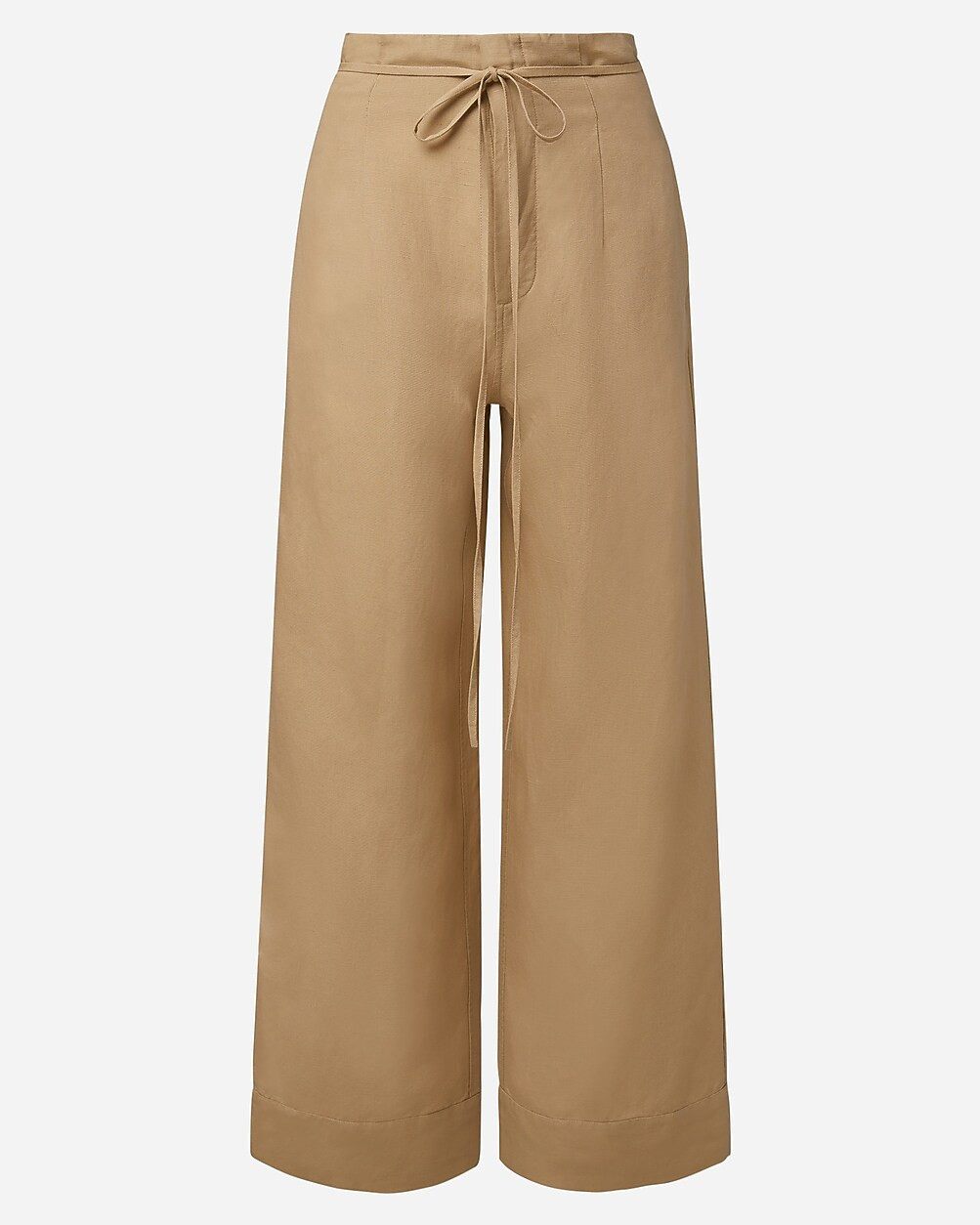 Onia air linen-blend paper-bag trouser | J. Crew US