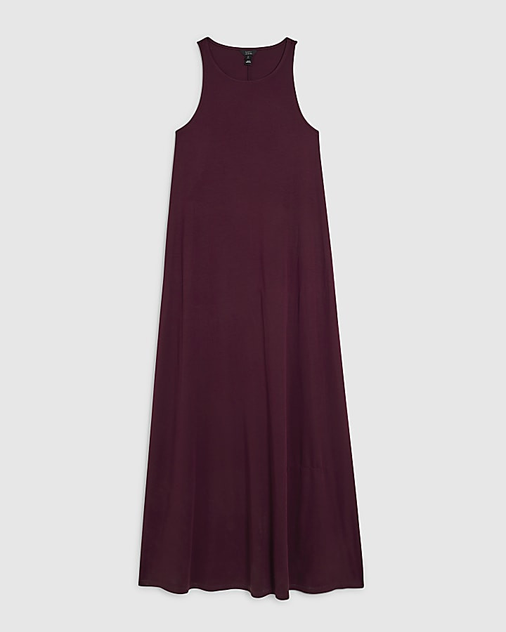 Red Sleeveless Modal Maxi Dress | River Island UK & IE
