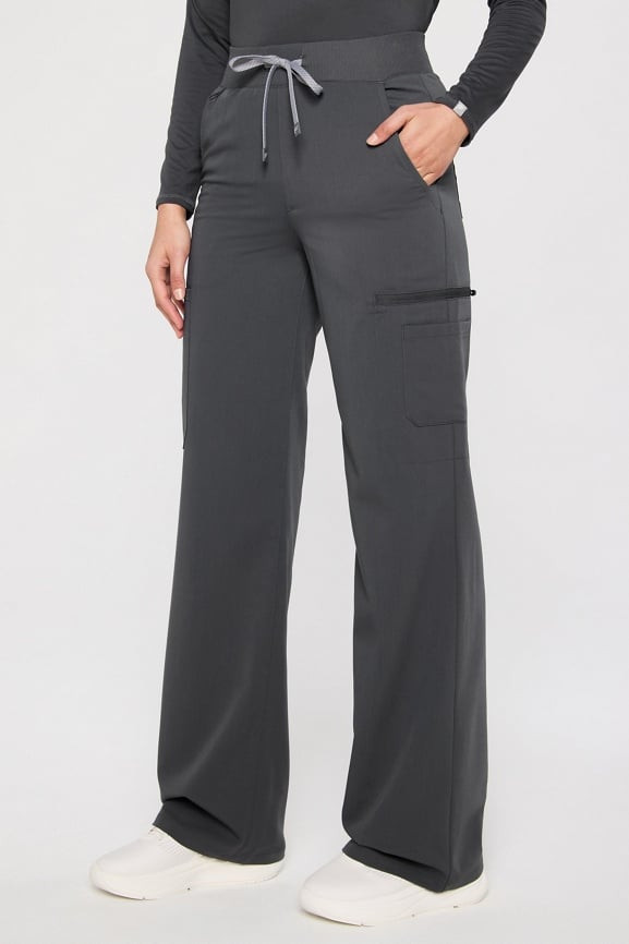 High-Rise Wide Leg Scrub Pant | Fabletics