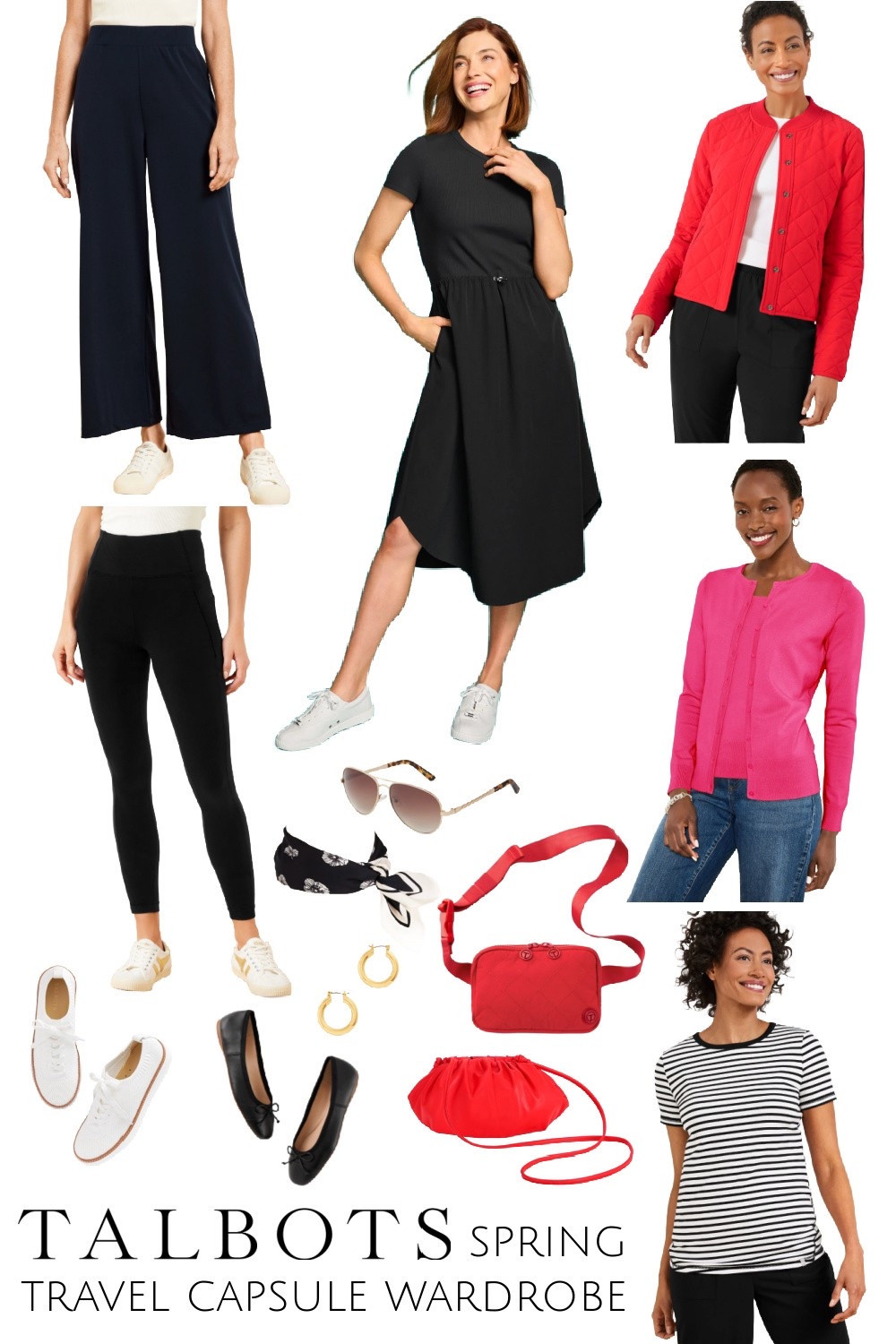 My latest capsule wardrobe fits in your carry-on luggage and can provide over 9 different looks for your spring travel plans. All pieces from @talbotsoffical provide style, quality, and versatility for your vacation to everyday. #ad #talbots 

#LTKTravel #LTKMidsize #LTKOver40