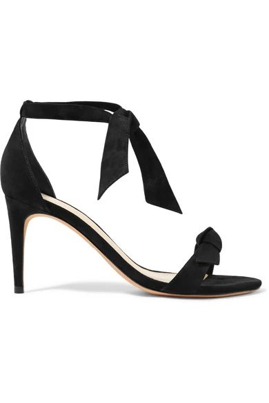 Alexandre Birman - Clarita Bow-embellished Suede Sandals - Black | NET-A-PORTER (UK & EU)
