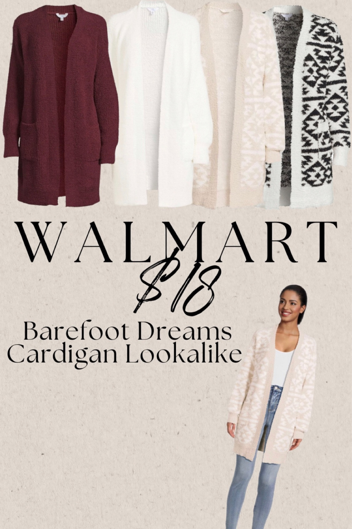 Walmart duster clearance cardigan