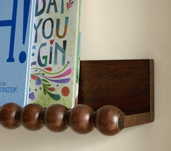 Chris Loves Julia Turned Wood Book Ledge (36") | Pottery Barn Kids
