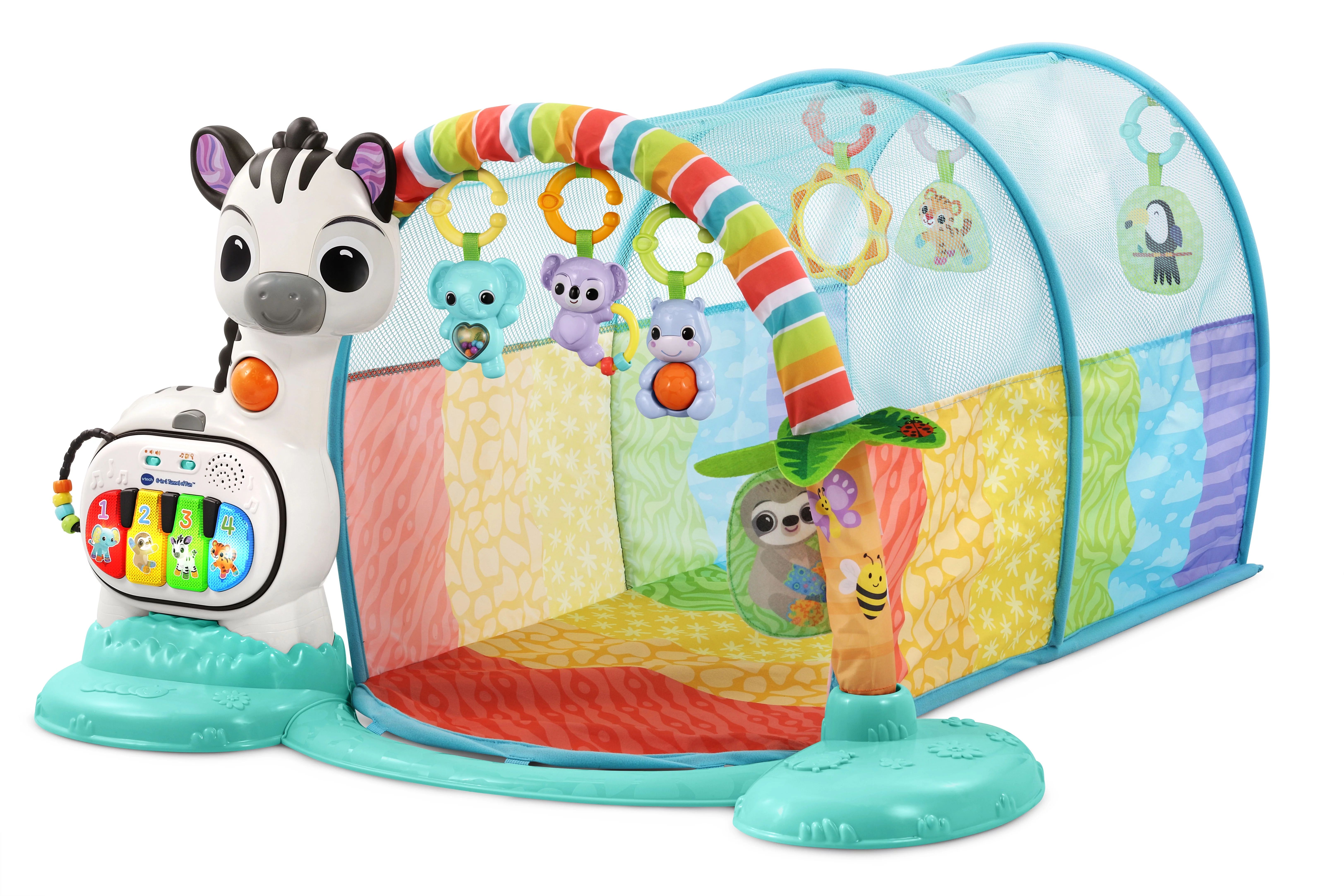 VTech Baby® 6-in-1 Tunnel of Fun Multicolor Zebra Play Gym for Infants | Walmart (US)