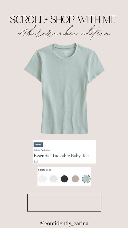 Scroll & Shop Abercrombie!

Loving this basic tee and all of the colors - this is perfect for creating spring outfits and would be so good for a capsule closet!

#LTKmidsize #LTKfindsunder50 #LTKSeasonal