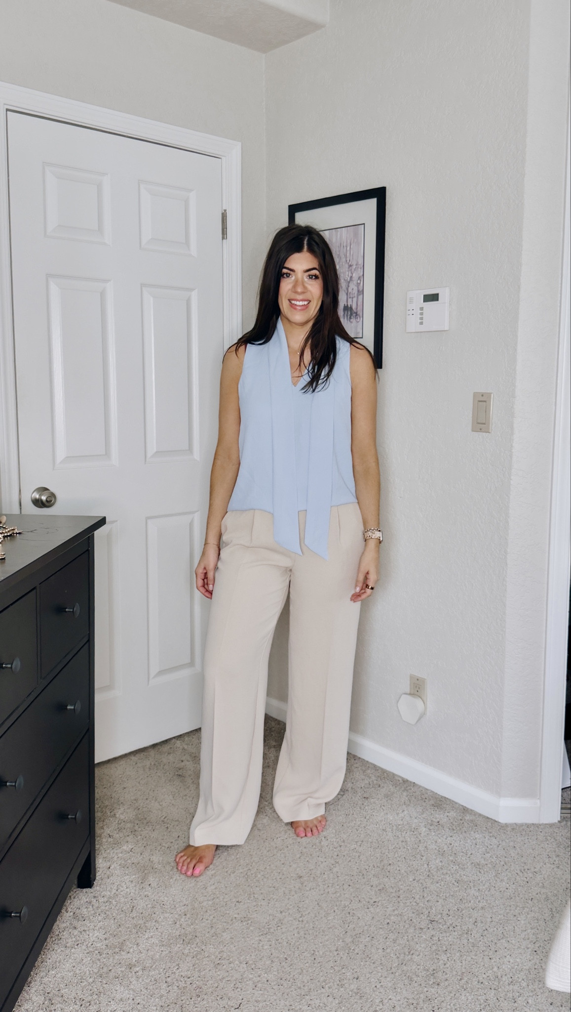 In a medium top but could size down
In an 8 trouser


#LTKTall #LTKMidsize #LTKOver40