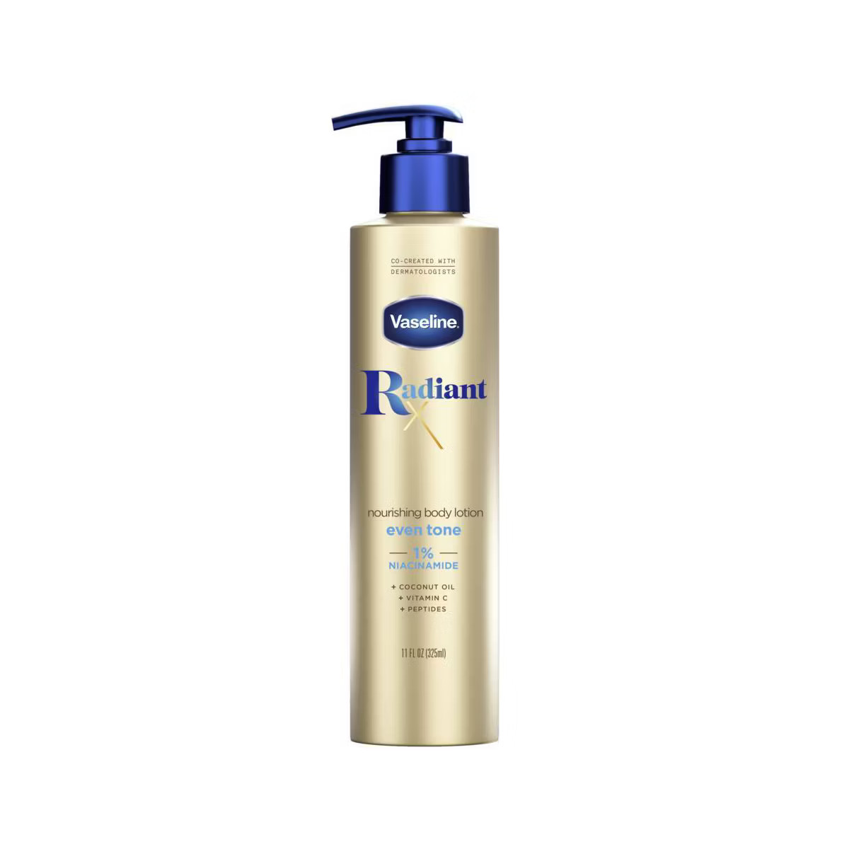 Vaseline Radiant X Even Tone Body Lotion with Niacinamide and Peptides, 11 oz | Target