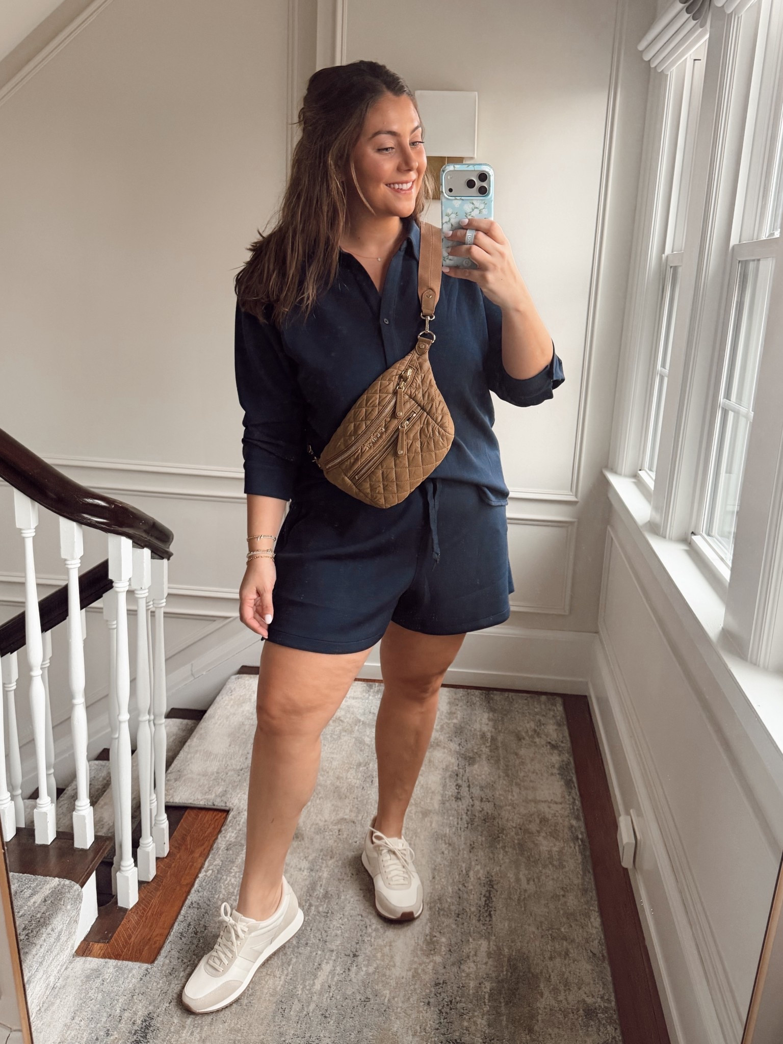 Wearing size 1X in top, 2X in shorts. Use CARALYN15 at Spanx. 

#LTKMidsize #LTKmorningroutine #LTKActive