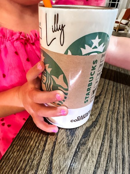 Toddler Starbucks cup customized with her name on it! We have Mommy and me ones and they are so cute. It has a sippy cup top too!

#LTKkids #LTKfindsunder50 #LTKbaby