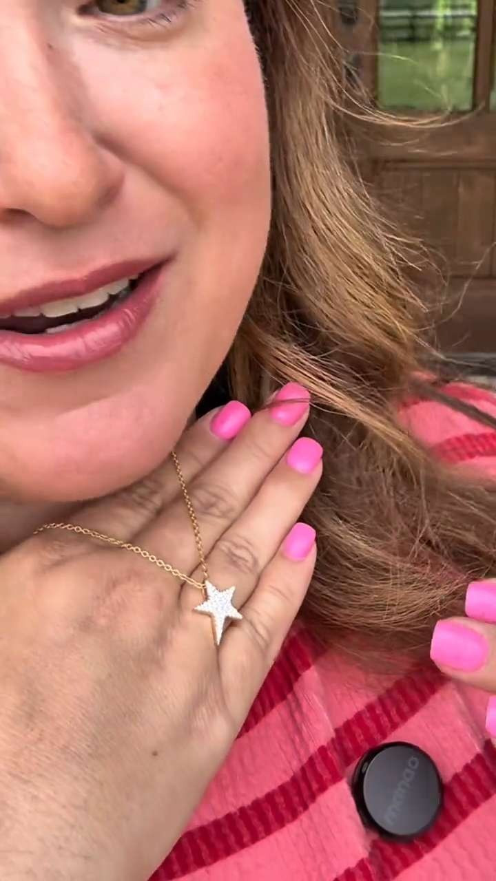 Diamonique x Jennifer Miller Mini Shooting Star Necklace, Sterling Silver, Accesories gift for Women, mother's day gift. Diamond necklace  

 #LTKMothersDay #LTKSaleAlert #LTKBeauty