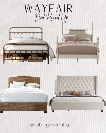 Wayfair bed round up! They have so many options for the bed you want. 

Wayfair finds, way day, four poster bed, upholstered platform bed, canopy bed, platform bed 