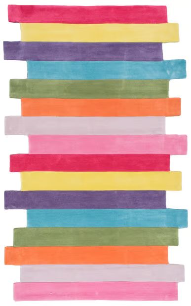 Multicolor Contempo Stripes 5' x 8' Area Rug | Rugs USA