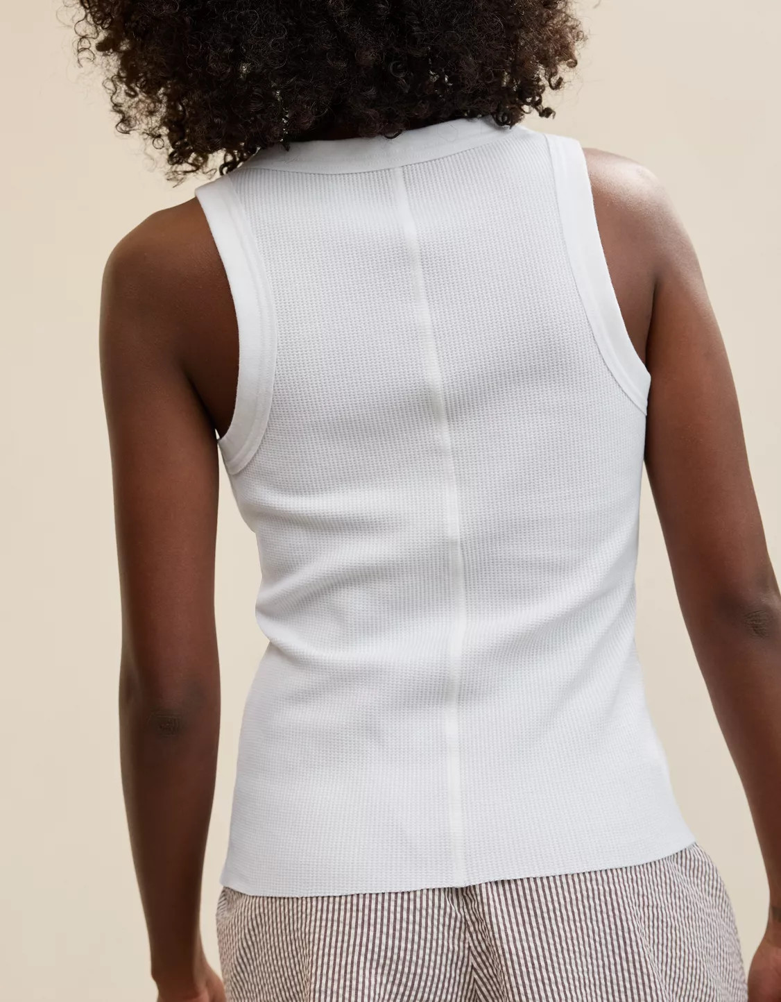 Aerie Unwind Waffle Henley Tank Top | American Eagle Outfitters (US & CA)