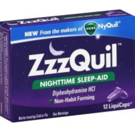 Vicks Zzzquil Nighttime Sleep Aid Liquicaps 12 Ct 2-Pack | Walmart (US)
