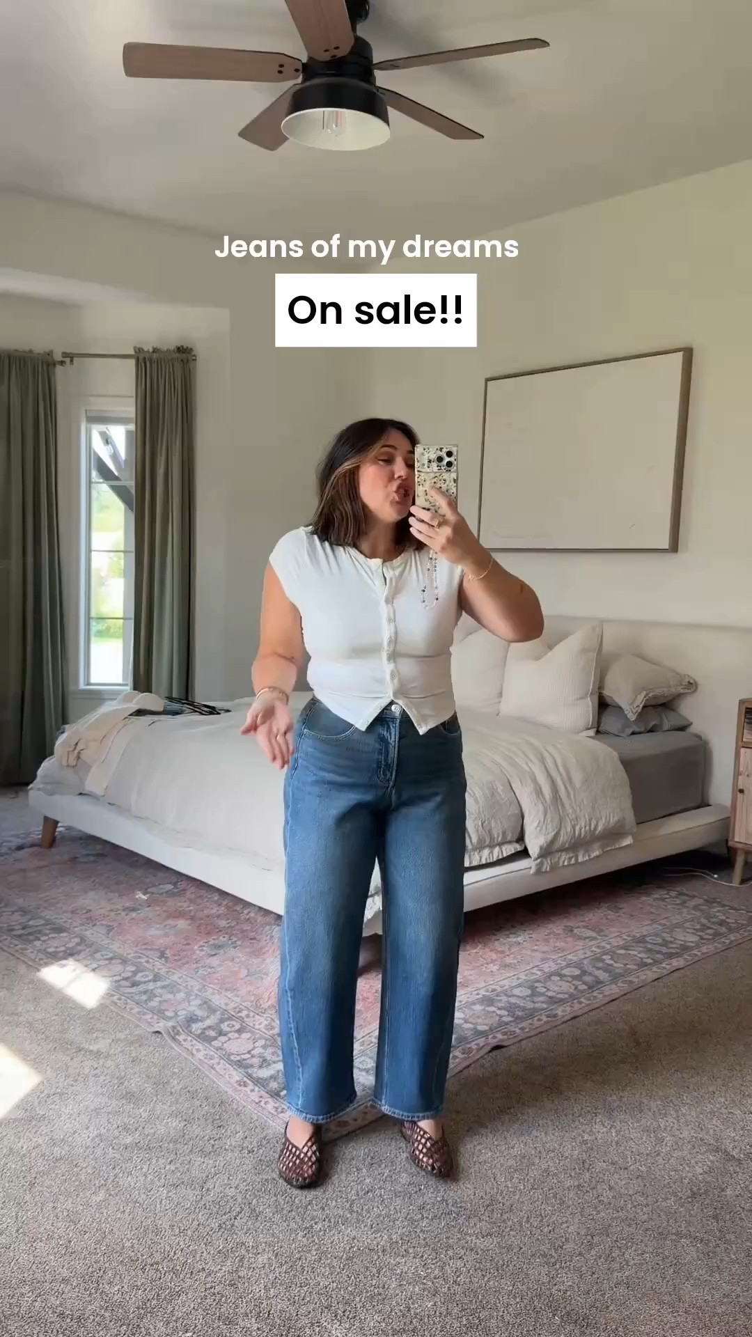 Copy code in LTK app! Jeans of my dreams on sale. Top: M
Jeans: L, R - stretchy but firm and smoothing. Sitting friendly. Barrel.

#LTKMidsize #LTKSaleAlert #LTKSeasonal