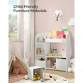 SONGMICS Kids Bookshelf and Toy Storage Storage Organizer with 2 Storage Boxes for Playroom Child... | Walmart (US)