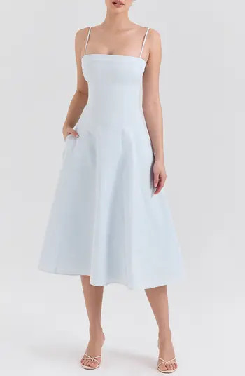 HOUSE OF CB Dolly Seamed Midi Sundress | Nordstrom | Nordstrom
