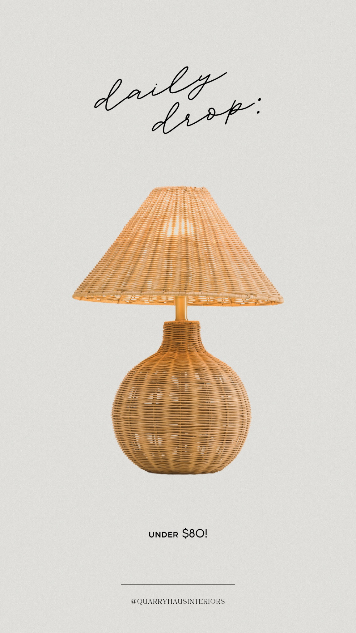 I love the shape of this wicker lamp base and shade! And for a much better price point than similar styles!

#LTKFindsUnder100 #LTKSaleAlert #LTKHome