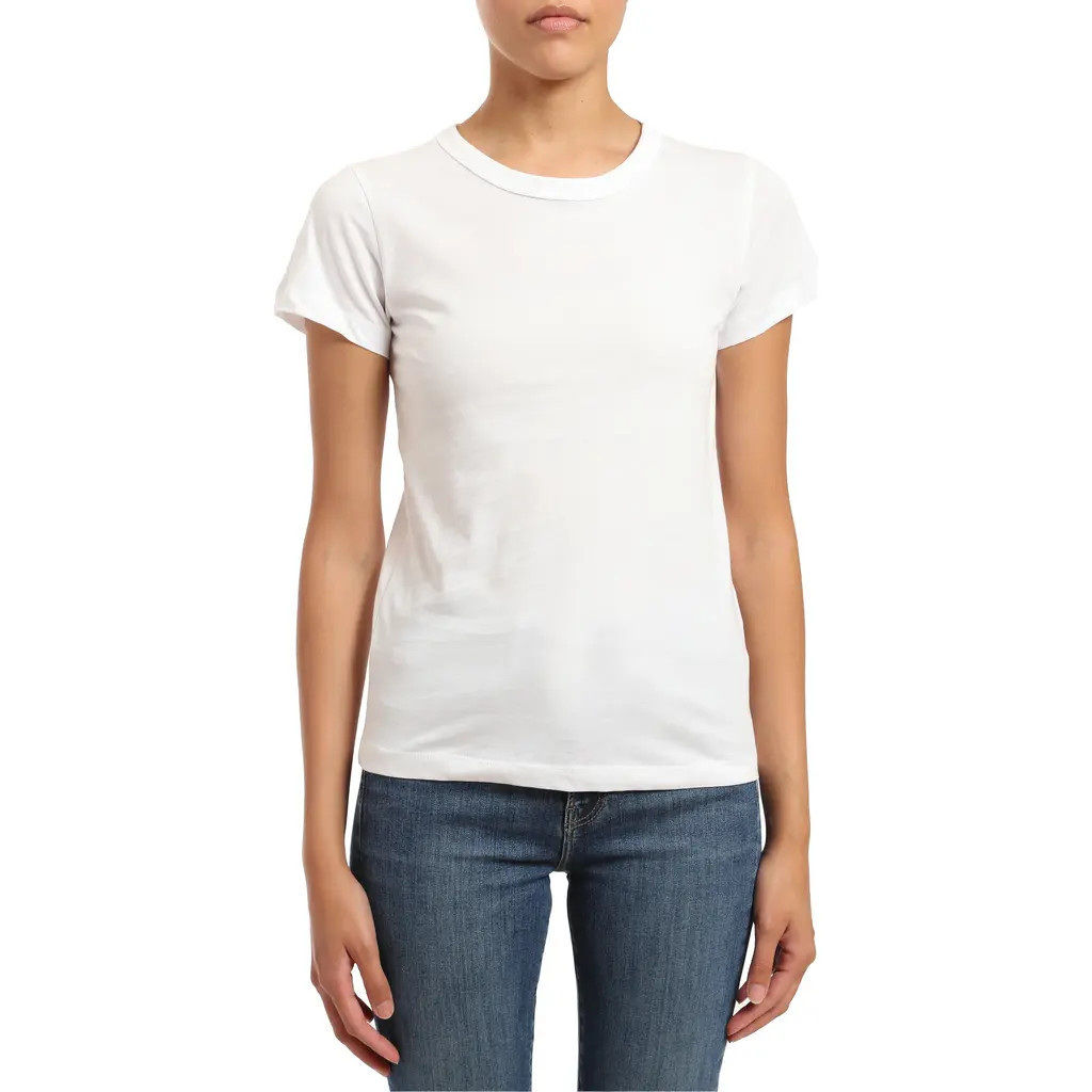 Mavi Jeans Slim Fit Cotton Slub T-Shirt in White at Nordstrom Rack, Size X-Large | Nordstrom Rack