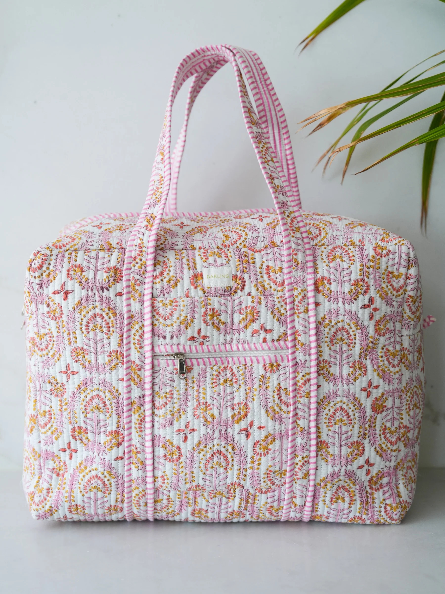 Weekender Bag - Blush Coral Medallion | Darling Loungewear