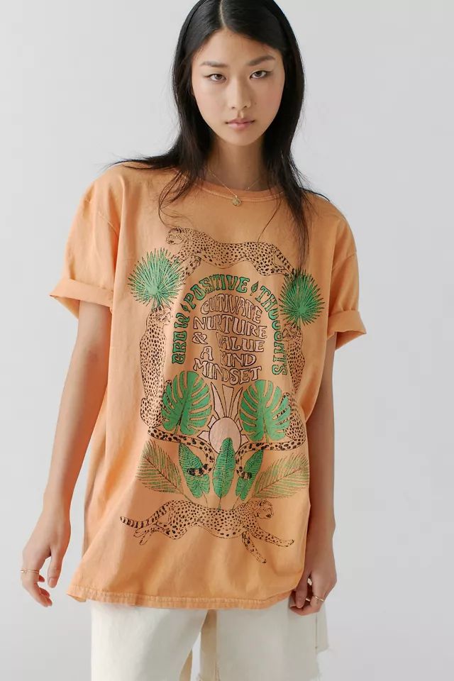 Project Social T UO Exclusive Grow Positive Thoughts Tee | Urban Outfitters (US and RoW)