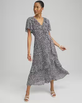 Chiffon Faux Wrap Dress | Chico's