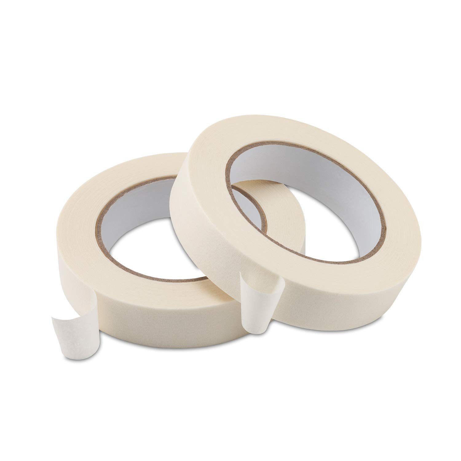 Lichamp Masking Tape 1 inch, 2 Pack General Purpose Beige Masking Tape White Masking Paper, 1 inc... | Amazon (US)