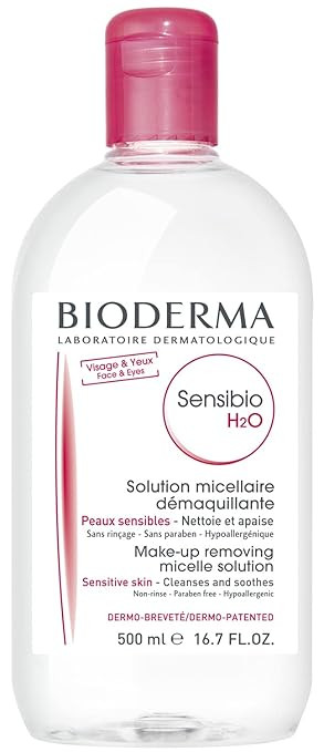 Bioderma - Sensibio - H2O Micellar Water - Makeup Remover Cleanser - Face Cleanser for Sensitive ... | Amazon (US)