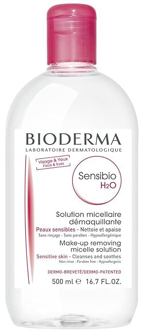 Bioderma - Sensibio - H2O Micellar Water - Makeup Remover Cleanser - Face Cleanser for Sensitive ... | Amazon (US)